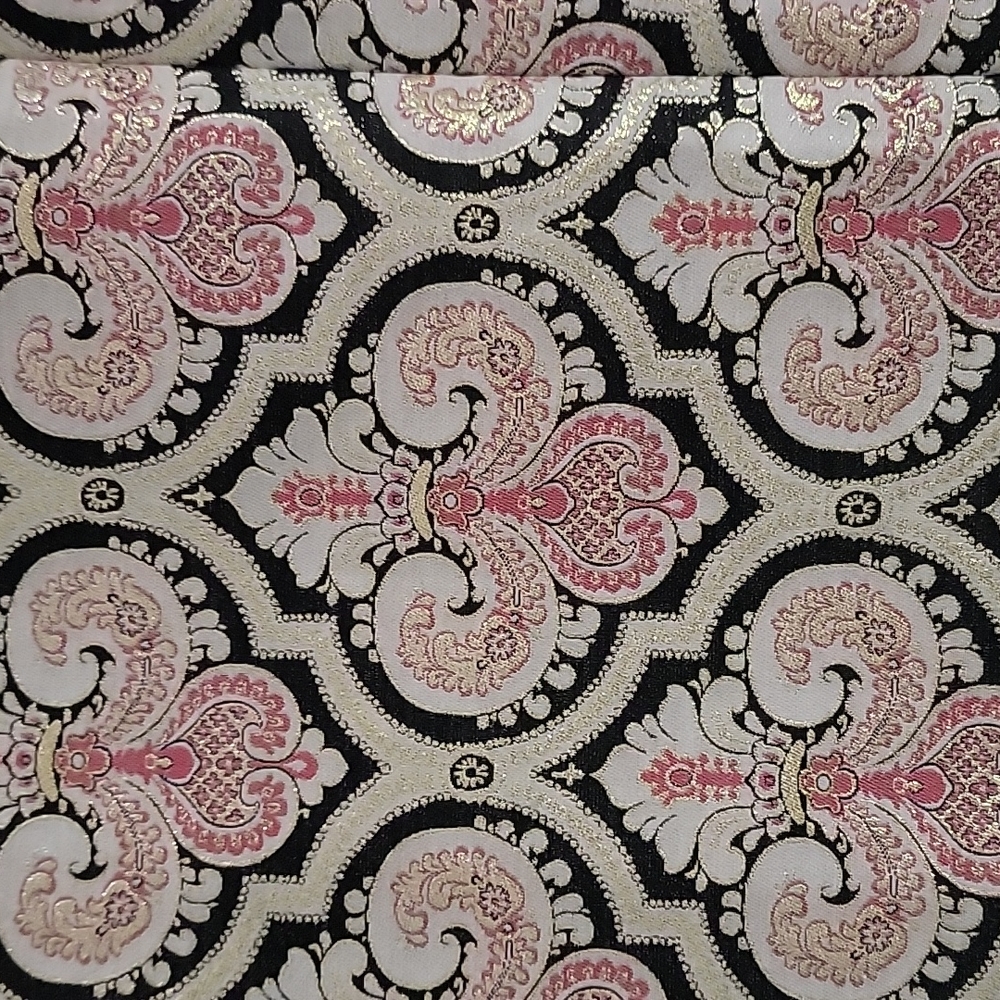 Talbots Black and Cream Brocade Pencil Skirt - Picture 2 of 3